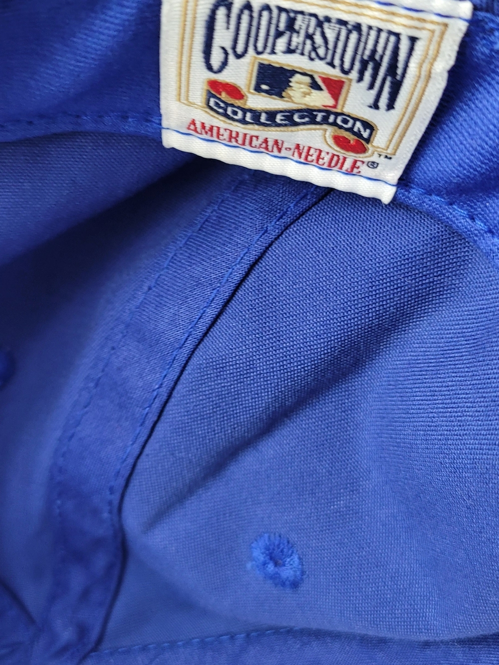 American Needle Mets Royal Blue Snapback Cap with Red Label - Picture 8 of 8